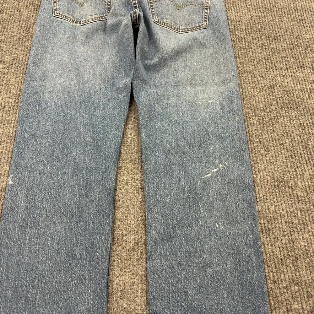 Levis 501 Jeans Mens 32x30 Blue Cotton Denim Straight Leg Casual Classic Style
